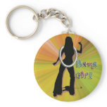 OBAMA GIRL GROOVY KEYCHAIN