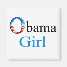 Obama Girl Magnet (white)