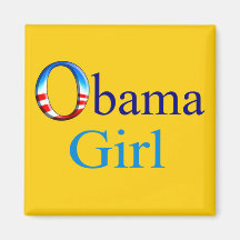 Obama Girl Magnet (yellow)