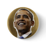 Obama Gold Leaf Button