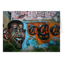 Obama Graffiti Greeting Card