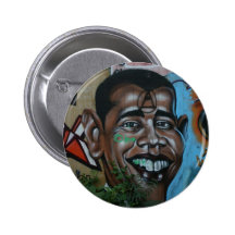 Obama Graffiti Pinback Buttons