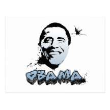 OBAMA GRAFFITI -.png Post Cards