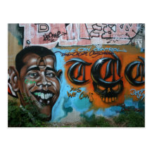 Obama Graffiti Postcard
