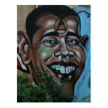 Obama Graffiti Postcard