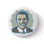 Obama Halo Portrait Button 