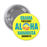 OBAMA/HANABUSA 2012 PINBACK BUTTONS