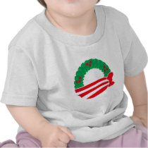 Obama Holiday Wreath Shirts