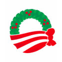 Obama Holiday Wreath t-shirts