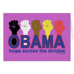 OBAMA HOPE ACROSS THE DIVIDES GREETING CARD