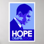 Obama - Hope Blue Poster posters