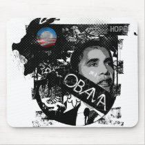 Obama: Hope by Ryan Mouse Pad