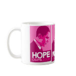 Obama - Hope, Progress, Change Dark Pink Mug