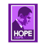 Obama Hope Purple Post Cards