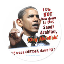 Obama I did not bow Stickers