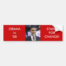 OBAMA in '08 Bumper Sticker