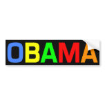Obama in a Rainbow of Colours Bumper Sticker bumper stickers