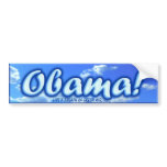 Obama in blue sky, w/Like a breath of fresh air.
