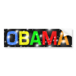 Obama in Colourful Bubbles Bumper Sticker bumper stickers