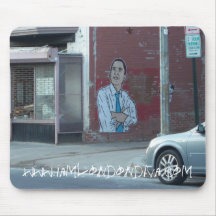 Obama In DC Graffiti 2 Mousepad