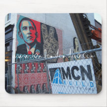 Obama In DC Graffiti Mousepad