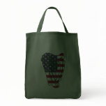 Obama In Offaly US Flag Irish Harp Tote Bag