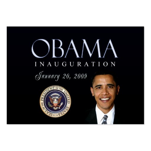 Obama Inauguration cards Business Card