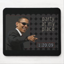 Obama Inauguration Party Invite Mousemat