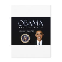 Obama inauguration post card