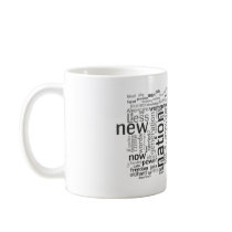 Obama Inauguration Speech Tagcloud Coffee Mugs