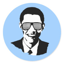 Obama Inauguration Round Stickers