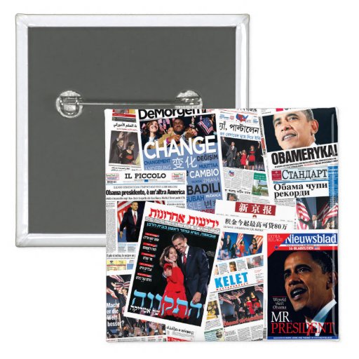Obama International Headlines Button