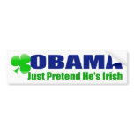 Obama Irish Bumper Sticker bumper stickers