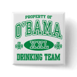 Obama Irish Drinking Team buttons