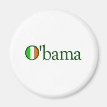Obama Irish Refrigerator Magnets