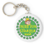 Obama Irish St. Patrick's Day keychains