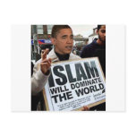 Obama is a Muslim. postcards