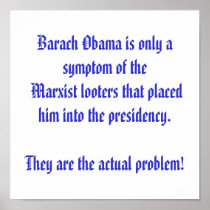 OBAMA is only the symptom Posters