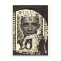 Obama is watching you.... postcard