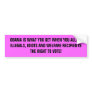 OBAMA IS WHAT YOU GET WHEN YOU ALLOW ILLEGALS, ... BUMPER STICKER