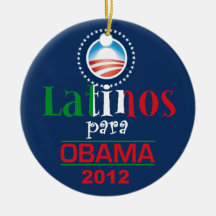 OBAMA LATINOS CHRISTMAS ORNAMENT