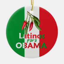 OBAMA LATINOS ORNAMENT