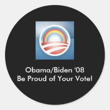 Obama LBGT Proud... Sticker