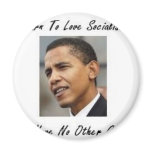 OBAMA LEARN TO LOVE SOCIALISM4 MAGNETS