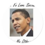 OBAMA LEARN TO LOVE SOCIALISM4 ROUND STICKERS
