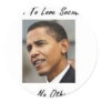 OBAMA LEARN TO LOVE SOCIALISM4 ROUND STICKERS