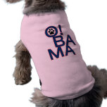 Obama! (letters with red outline) pet clothing