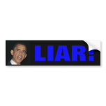 obama, LIAR Bumper Stickers