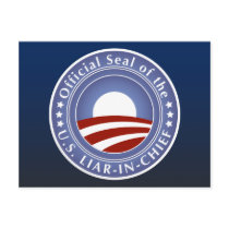 Obama Liar-in-Chief Postcard