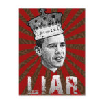 Obama Liar postcards